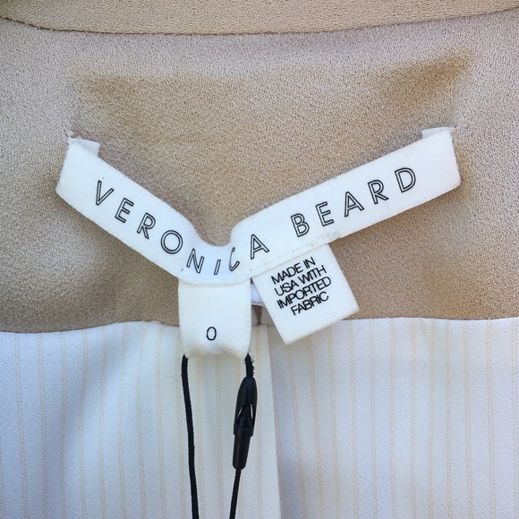NWT Veronica Beard Long And Lean Dickey Jacket Sand 0 - Picture 4 of 16